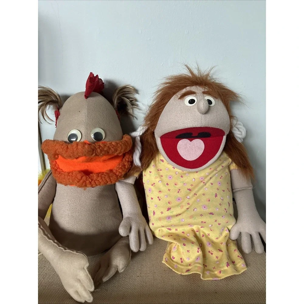RARE Set Of 2 Vintage Puppet Productions Inc LARGE SIZE Muppet Puppets 70's-80's